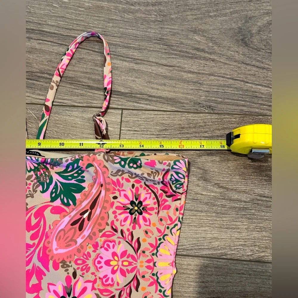 NWT! Boston Proper Medallion Dreams Print Gem Detailed Halter Dress Size Medium - Picture 11 of 13